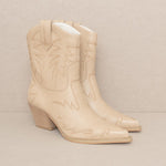 OASIS SOCIETY Nantes - Embroidered Cowboy Boot-Evergreen Boutique