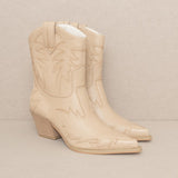 OASIS SOCIETY Nantes - Embroidered Cowboy Boot-Evergreen Boutique