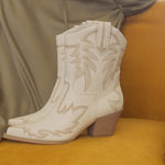 OASIS SOCIETY Nantes - Embroidered Cowboy Boot-Evergreen Boutique