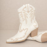 OASIS SOCIETY Nantes - Embroidered Cowboy Boot-Evergreen Boutique