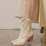 OASIS SOCIETY Nantes - Embroidered Cowboy Boot-Evergreen Boutique