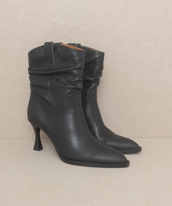 OASIS SOCIETY Riga - Western Inspired Slouch Boot-Evergreen Boutique