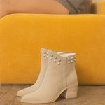 OASIS SOCIETY Alofi - Studded Collar Bootie-Evergreen Boutique