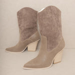 OASIS SOCIETY Marseille - Loose Fit Western Boot-Evergreen Boutique