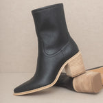 OASIS SOCIETY Vienna - Sleek Ankle Hugging Booties-Evergreen Boutique