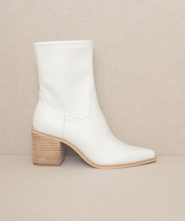 OASIS SOCIETY Vienna - Sleek Ankle Hugging Booties-Evergreen Boutique