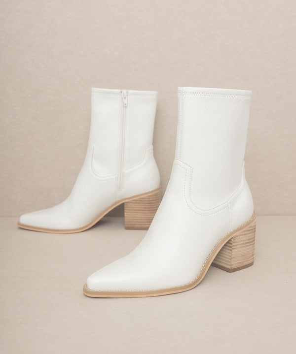 OASIS SOCIETY Vienna - Sleek Ankle Hugging Booties-Evergreen Boutique