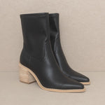 OASIS SOCIETY Vienna - Sleek Ankle Hugging Booties-Evergreen Boutique