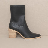 OASIS SOCIETY Vienna - Sleek Ankle Hugging Booties-Evergreen Boutique