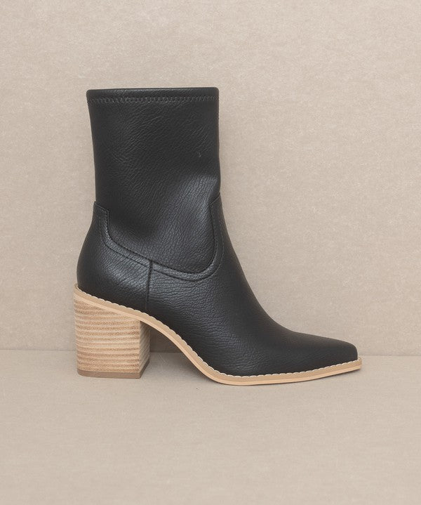 OASIS SOCIETY Vienna - Sleek Ankle Hugging Booties-Evergreen Boutique