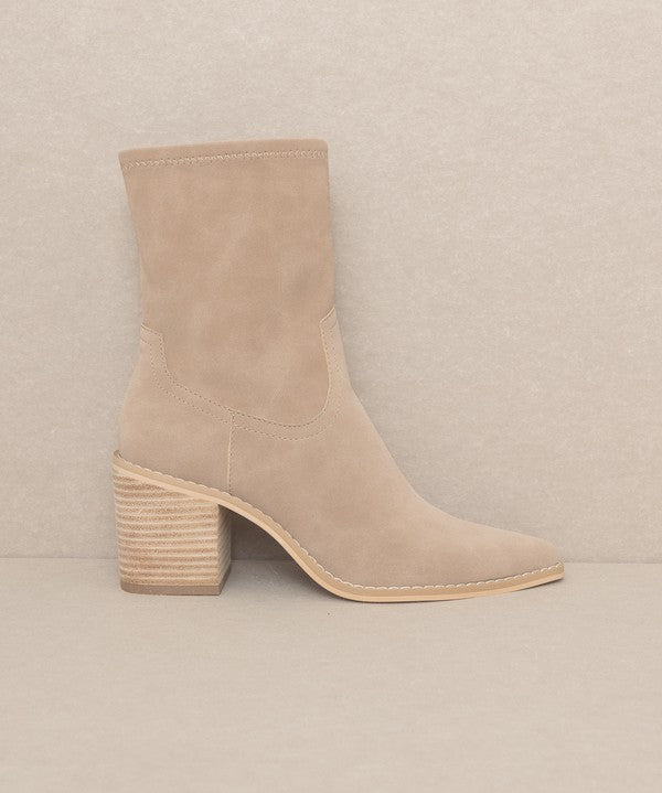 OASIS SOCIETY Vienna - Sleek Ankle Hugging Booties-Evergreen Boutique