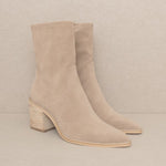 OASIS SOCIETY Vienna - Sleek Ankle Hugging Booties-Evergreen Boutique