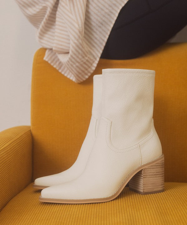 OASIS SOCIETY Vienna - Sleek Ankle Hugging Booties-Evergreen Boutique