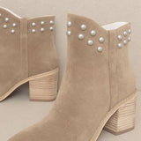 OASIS SOCIETY Alofi - Studded Collar Bootie-Evergreen Boutique