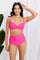 Marina West Swim Take A Dip Twist High-Rise Bikini in Pink-Evergreen Boutique