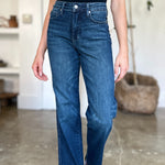 Judy Blue Full Size Tummy Control Straight Jeans-Evergreen Boutique