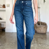 Judy Blue Full Size Tummy Control Straight Jeans-Evergreen Boutique