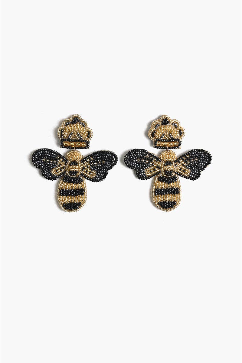 Queen Bee Earrings - Evergreen Boutique