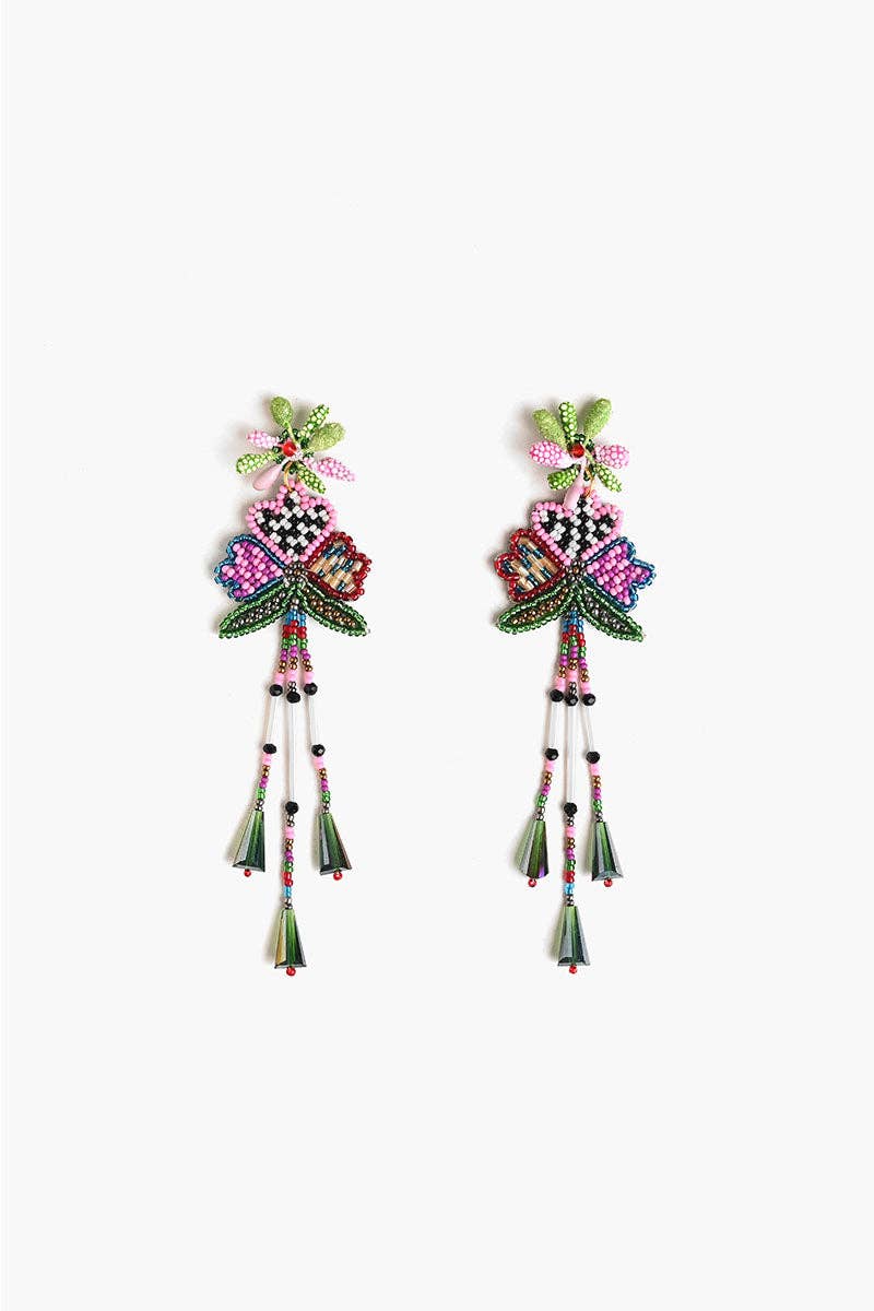 Flower Disco Earrings - Evergreen Boutique