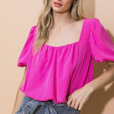 Samantha Pink Crop Top - Evergreen Boutique