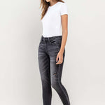 Lovervet Raw Hem Cropped Skinny Jeans-Evergreen Boutique