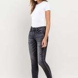 Lovervet Raw Hem Cropped Skinny Jeans-Evergreen Boutique