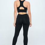 Two Piece Activewear Set with Cut-Out Detail-Evergreen Boutique