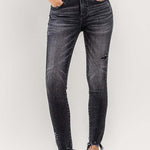 Lovervet Raw Hem Cropped Skinny Jeans-Evergreen Boutique