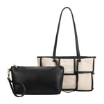 Melie Bianco Delany Recycled Vegan Tote Bag in Black - Evergreen Boutique