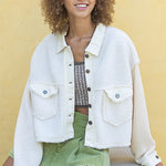 Sherpa Textured Jacket - Evergreen Boutique