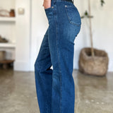 Judy Blue Full Size Tummy Control Straight Jeans-Evergreen Boutique