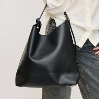 Zelda Black Hobo Bag