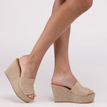 Bounty-S Wedge Platform Heels-Evergreen Boutique