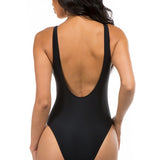 PLEATED CROSS GATHERING LOW V ONE PIECE-Evergreen Boutique