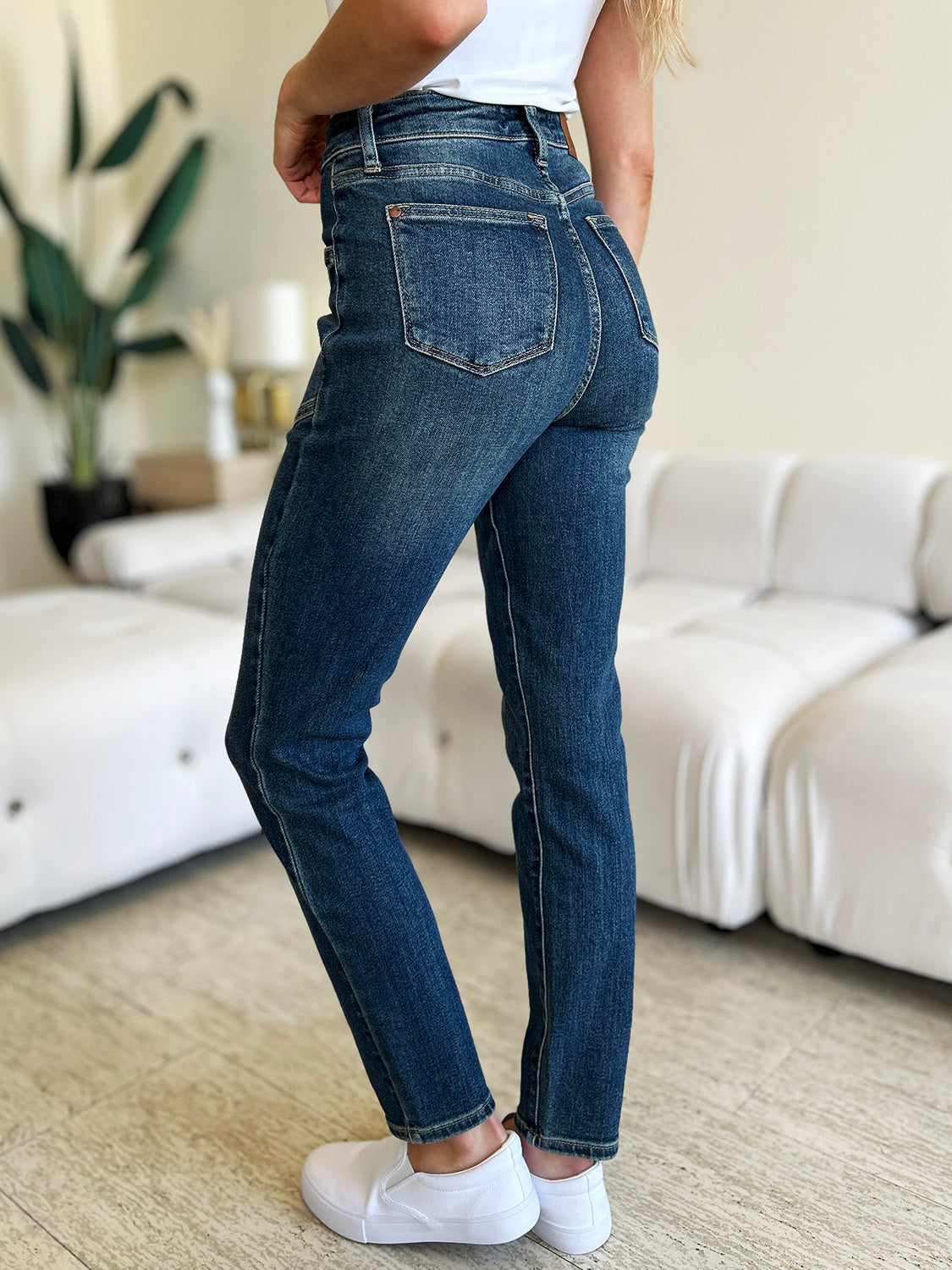 Judy Blue Full Size High Waist Skinny Jeans-Evergreen Boutique