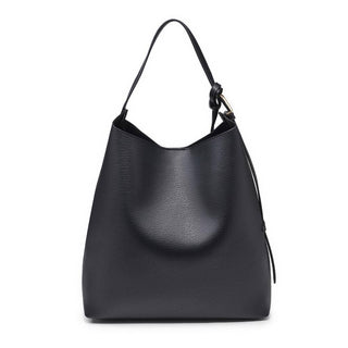 Zelda Black Hobo Bag