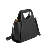 Melie Bianco Dena Recycled Vegan Top Handle Bag in Black - Evergreen Boutique