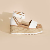 TUCKIN-S PLATFORM SANDALS-Evergreen Boutique