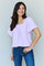 Ninexis Keep Me Close Square Neck Short Sleeve Blouse in Lavender-Evergreen Boutique