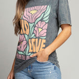 Wild Love Where The Flowers Bloom Graphic Top-Evergreen Boutique