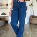 Judy Blue Full Size High Rise Straight Jeans - Evergreen Boutique