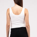 Front & Back 2-Way V-Neck Seamless Tank-Evergreen Boutique