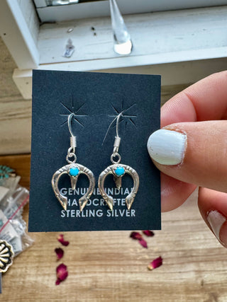 Naja turquoise dangle earrings - Evergreen Boutique