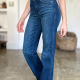 Judy Blue Full Size Tummy Control Straight Jeans-Evergreen Boutique