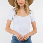 Two Tone Sun Hat Spring - Evergreen Boutique