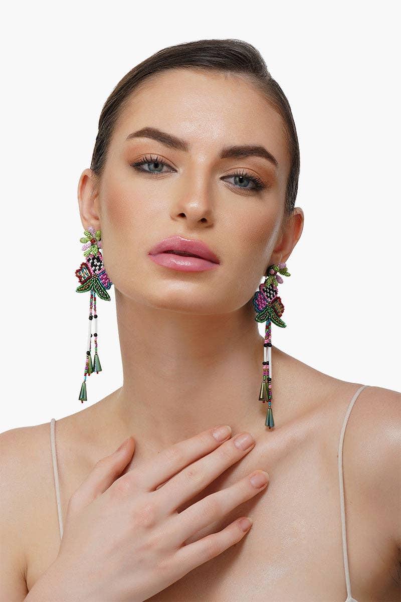 Flower Disco Earrings - Evergreen Boutique