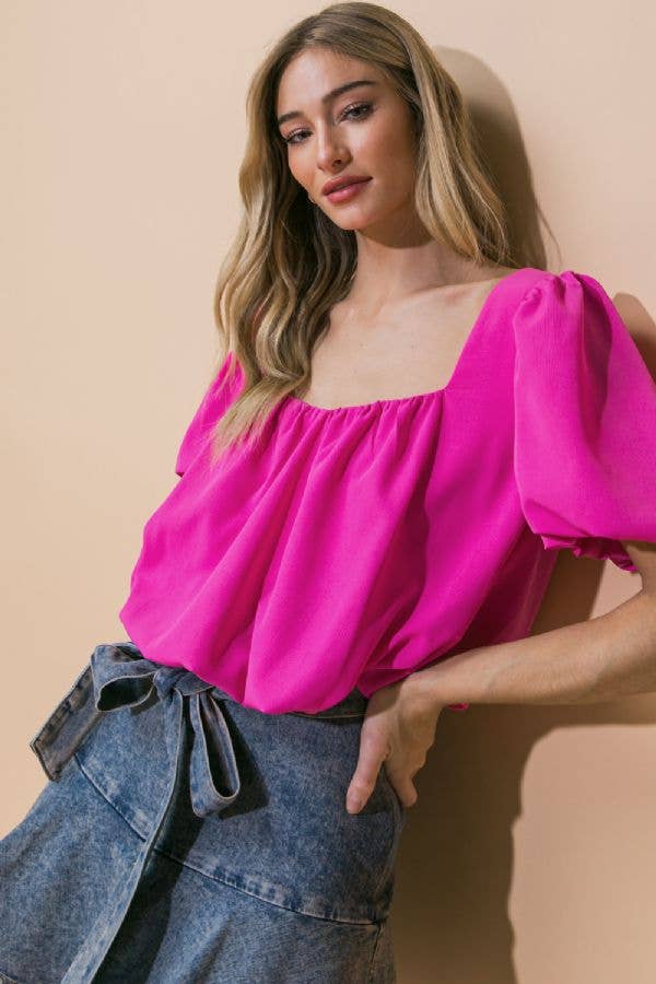 Samantha Pink Crop Top - Evergreen Boutique