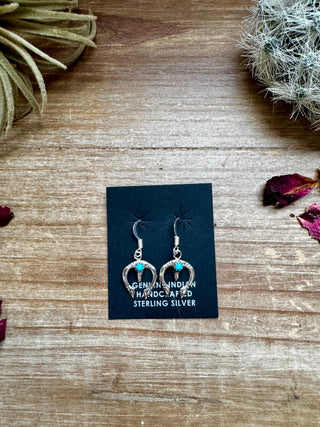 Naja turquoise dangle earrings - Evergreen Boutique