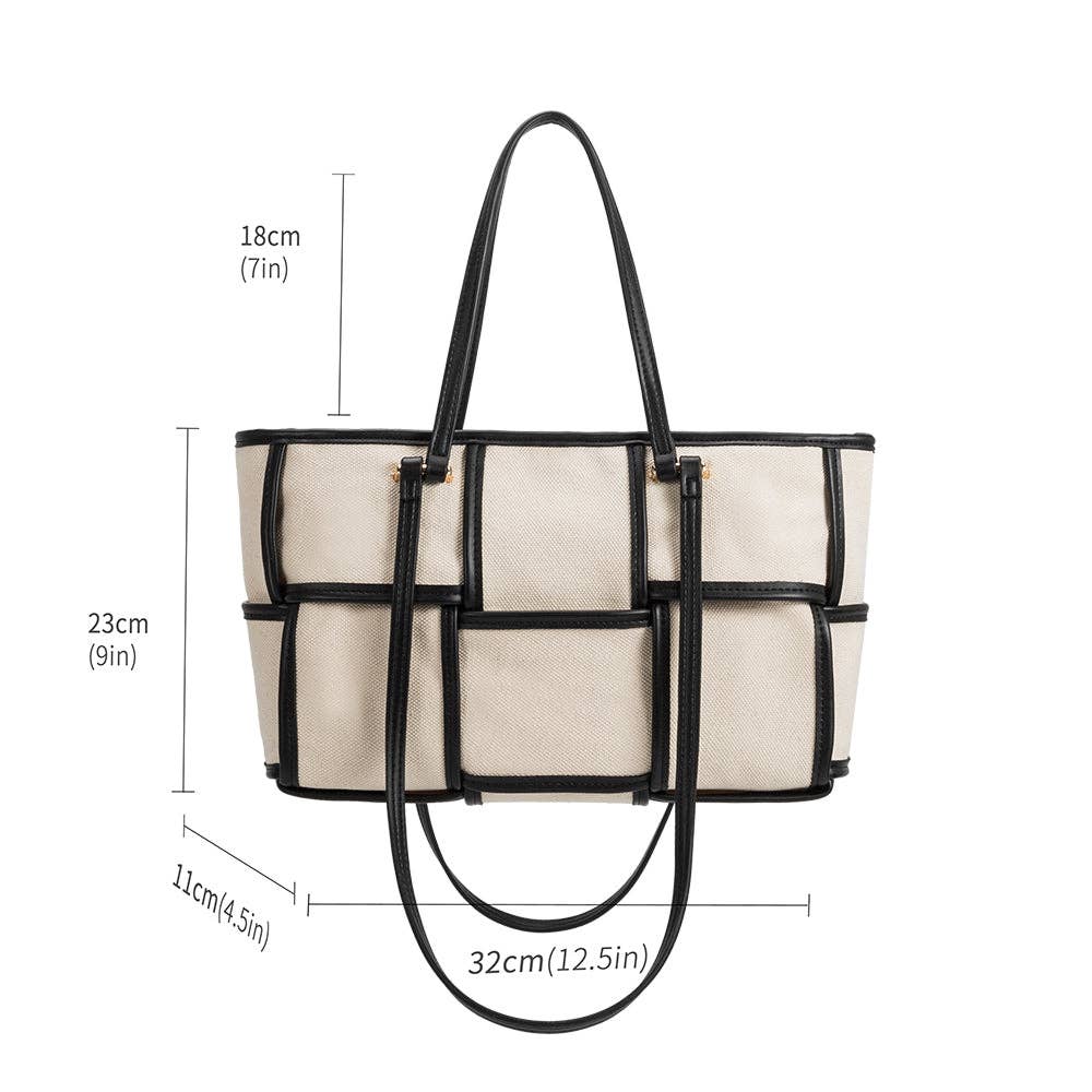 Melie Bianco Delany Recycled Vegan Tote Bag in Black - Evergreen Boutique