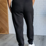 Center Seam Scuba Joggers in Black - Evergreen Boutique